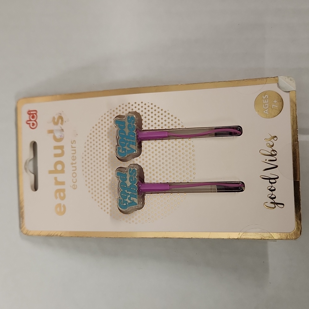 NWT DCI Good Vibes Earbuds compatible w/all audio devices